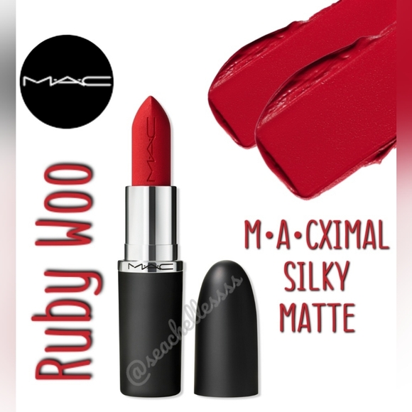 M•A•CIMAL Silky Matte Lipstick Ruby Woo Brand New in Box Authentic - Picture 1 of 15